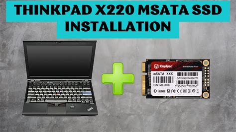 How to Install a mSATA SSD drive in a laptop (X220) .